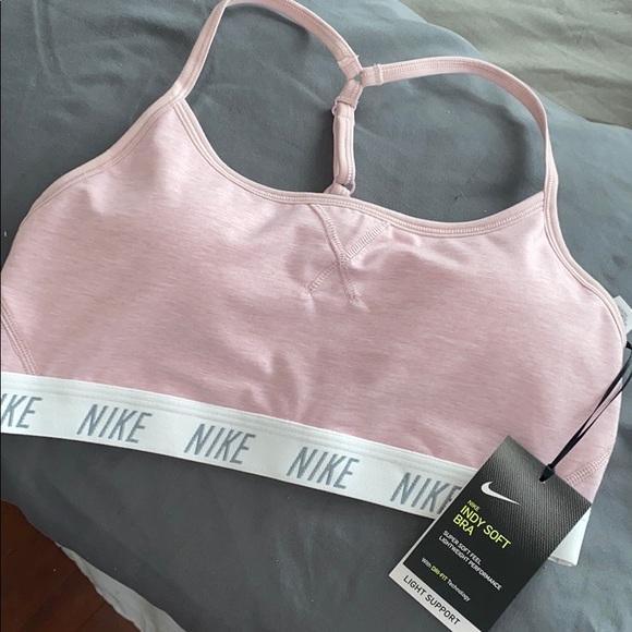 Nike Other - NWT Nike Pink Indy Soft Bra